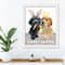 Happy Easter Puppy Friends 16&#x22; x 20&#x22; White Framed Print Under Plexiglass